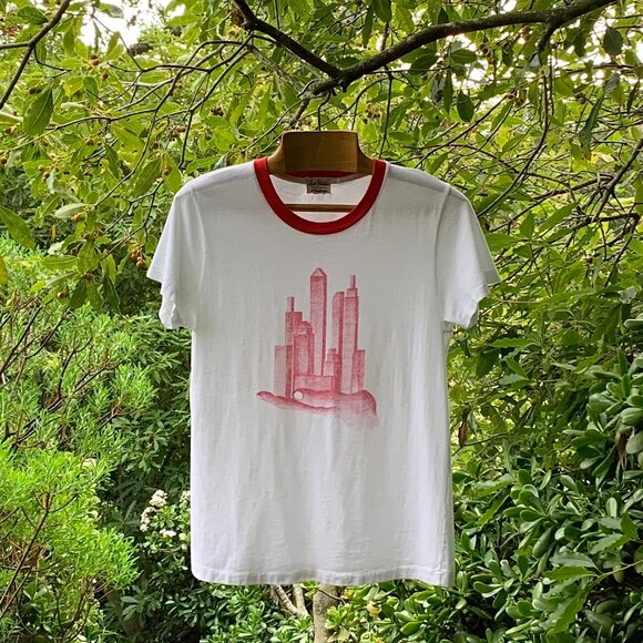 LVC Levi's Vintage Clothing metropolis graphic ring neck tee shirt - Picture 1 of 9